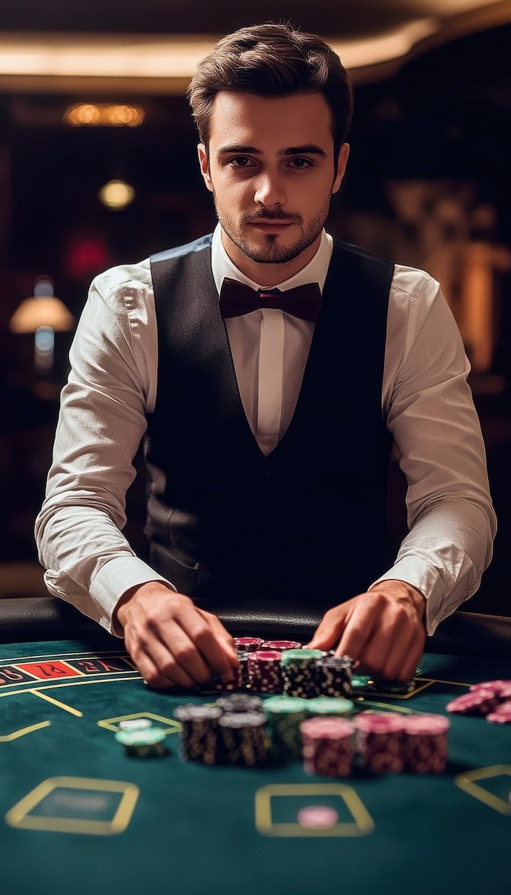 Antarmuka aplikasi abo77 menampilkan pilihan tabel baccarat dengan statistik pemain aktif